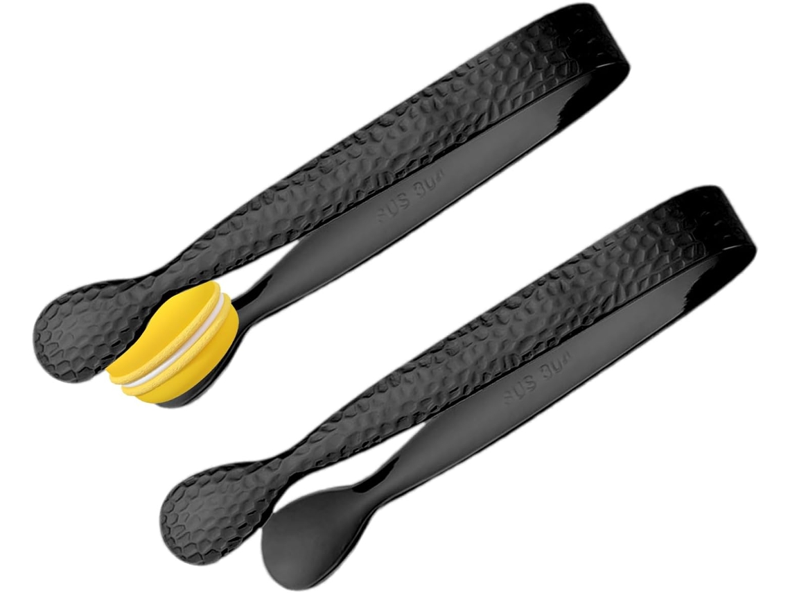 Conjunto De 2 Pinças De Açúcar Em Aço Inoxidável Para Bar, Servir E Aperitivos.