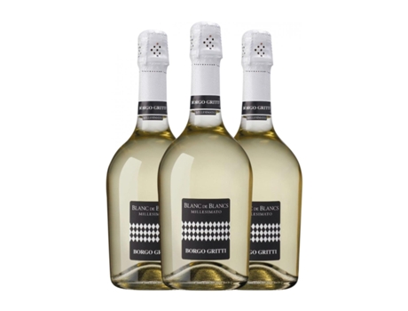 Espumante BORGO MOLINO Millesimato Blanc de Blancs Extra Dry Glera Extra Seco Venezia (0.75 L - 3 Unidades)