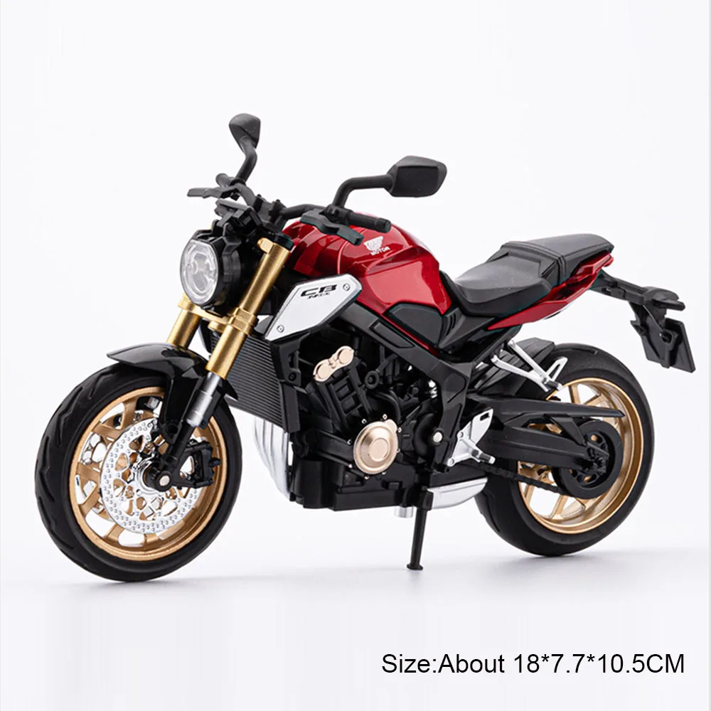 (cb650 Vermelha) Miniatura De Motocicleta Honda Cb650 Na Escala 1:12 - Carrinho De Brinquedo - Figura Em Liga Metálica - Brinquedo