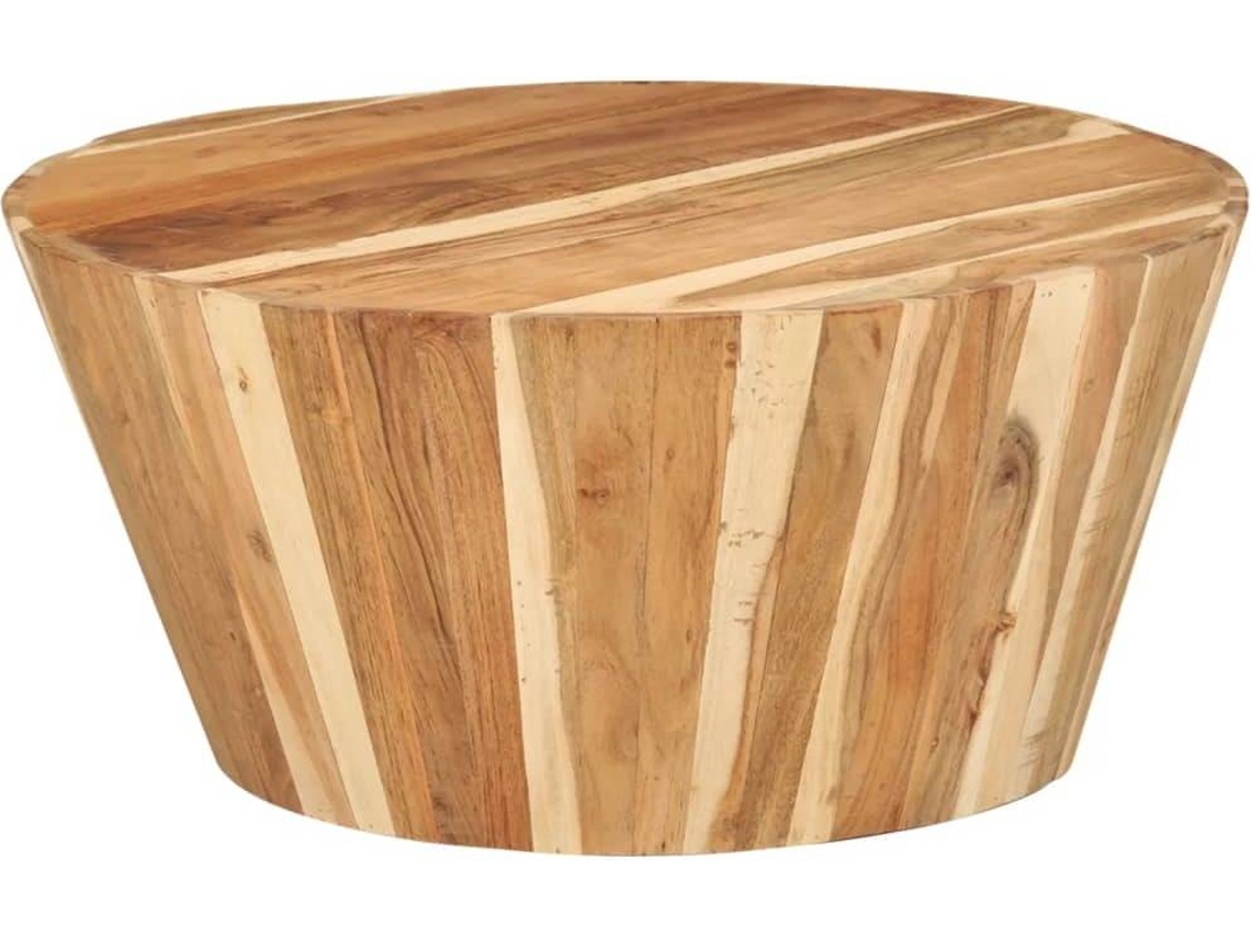 Coffee Table. Coffee Tables Vidaxl Marrom Madeira (ø 65 X 31 Cm)