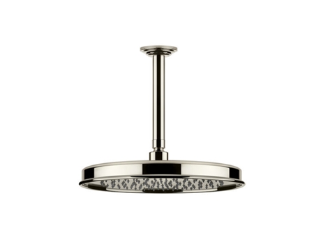 GESSI Venti20 Chuveiro Anti-Calcário D328Mm com Junta e Braço de Teto Dimensões Especiais 110-1900Mm Montagem no Teto 65155 Cor: Nã­Quel Pvd