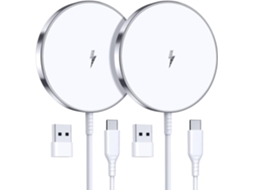 Pacote com 2 Carregadores Sem Fio Magsafe 15 W YANYXR