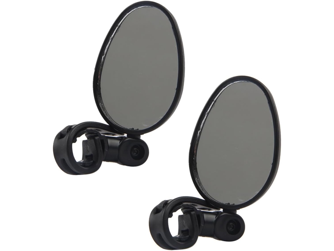 Espelho Retrovisor Oval Ajustável Para Guidão De Bicicleta E Motocicleta.