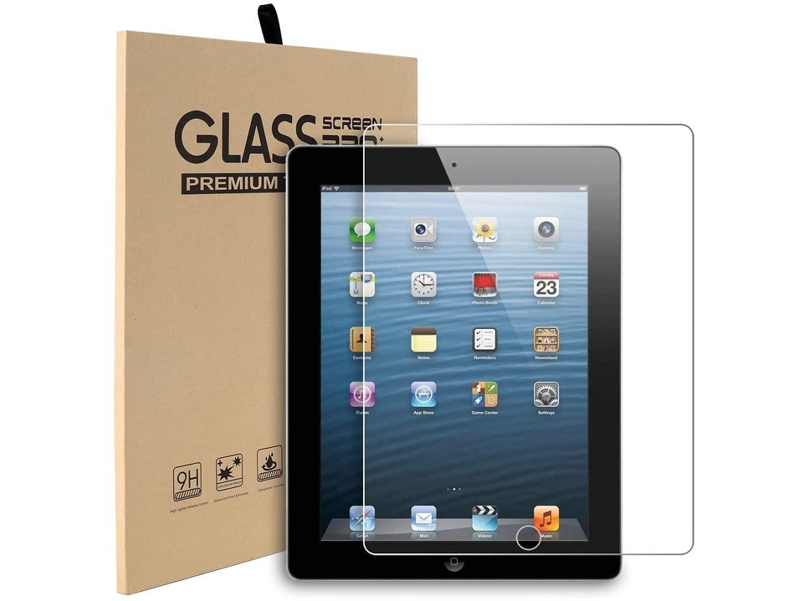 2x Película De Vidro Temperado Transparentes Para Ipad 2/3/4 Anti-riscos