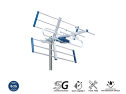 Antena Terrestre Yagi 8db 5g 21 48 EDISION