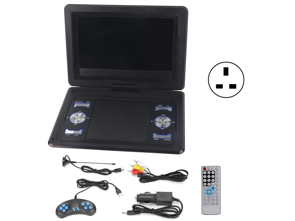 Leitor de Dvd Portátil Giratório Hd com Tela Led CHABERLU