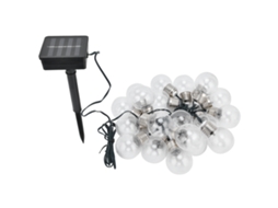 Luzes de Cadeia Solar 20leds G50 Branco À Prova D'água para Jardim Casamento Decoração