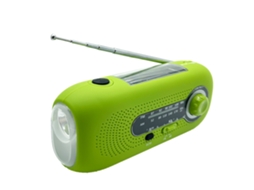 RÁDIO DE EMERGÊNCIA MULTIFUNCIONAL AQUAFORGE com manivela e bateria solar 2000mah
