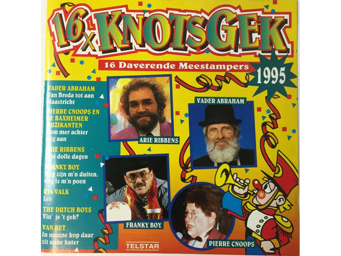 Cd 16x Knotsgek - 16 Daverende Meestampers 1995 Telstar