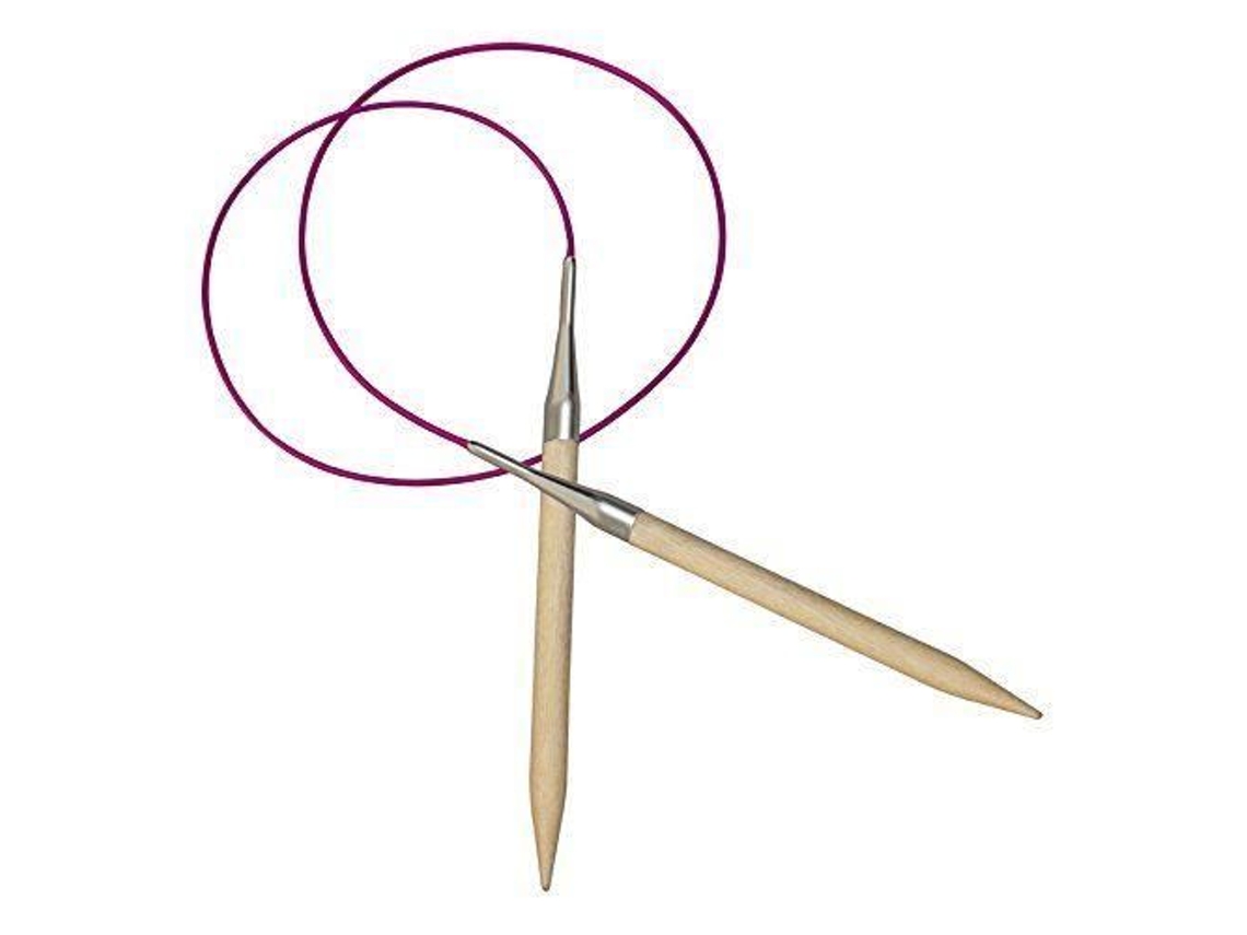 120 Cm X 4 Mm Basix Agulhas Circulares Fixas Em Bétula Knitpro