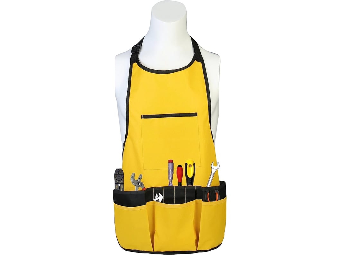 Avental De Trabalho De Pano Oxford Impermeável Para Jardim, Com Bolsos Para Ferramentas, Ajustável, Unissex