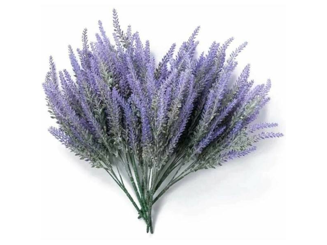 Planta Artificial, Lavanda Artificial/flor Artificial 38 Cm, 4 Unidades AQUAFORGE