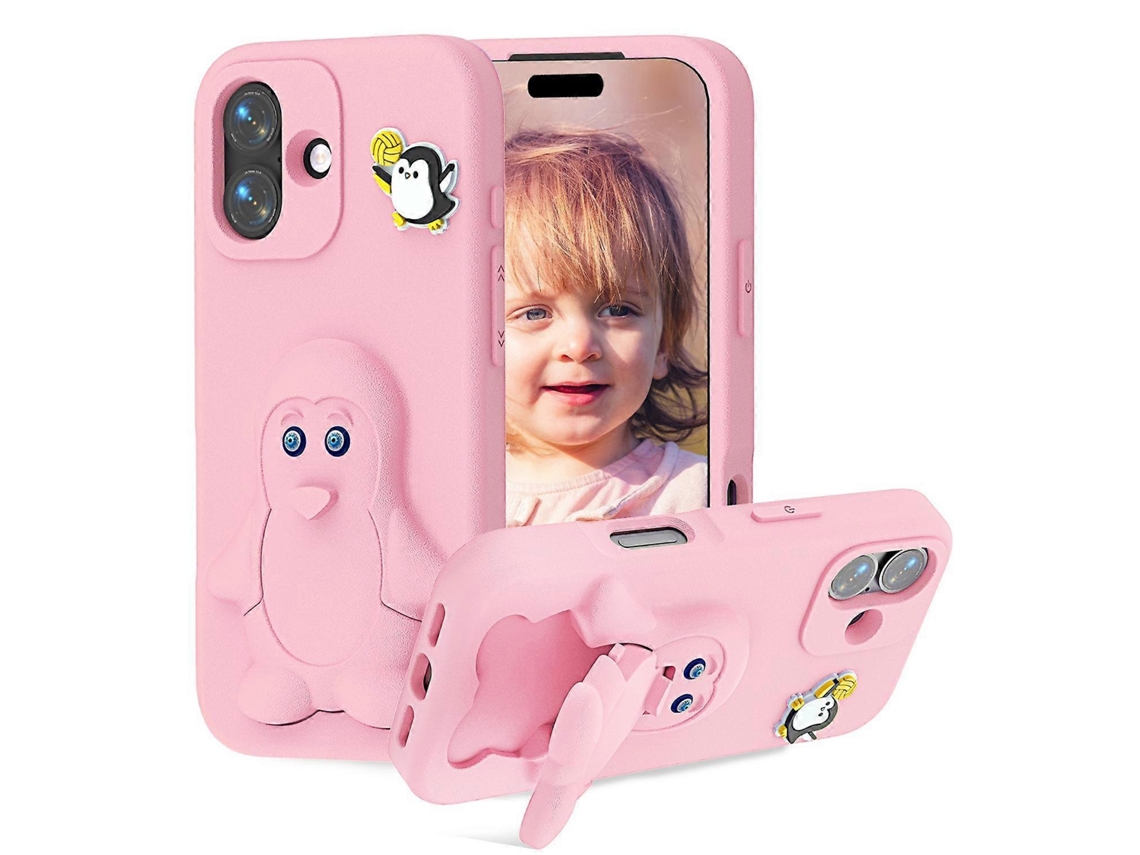 Capa Para Celular Penguin Baby Em Eva À Prova De Choque Com Suporte Para Iphone 17