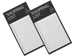 Bloco De Notas Com Papel Magnético Reutilizável Para Lista De Cursos 2 Unidades E Design Prático Exclusivo