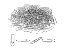 200 Unidades De Clipes De Papel De 28 Mm Em Metal Prateado Para Material De Escritório E Uso Doméstico Aquaforge (bt)