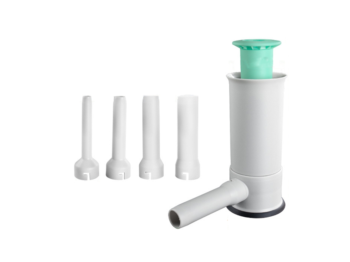 Conjunto Manual De Aço Inoxidável Com Utensílio Limpeza Destacável Para Fabricação Linguiça, Ideal Para Uso Na Cozinha