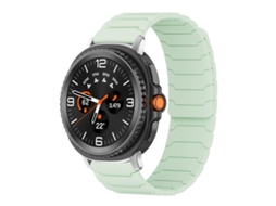Bracelete Silicone Magnético Verde Menta para Samsung Galaxy Watch 8 / 8 Classic XIAOMOYU