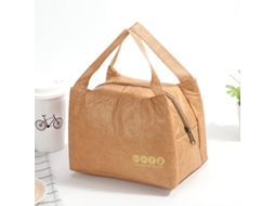 Sacola De Almoço De Papel Kraft Reutilizável, Bolsa Térmica Isolada Para Lanche, Refrigerador Para Piquenique Slowmoose