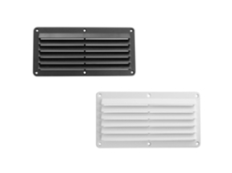 A.A.A. Grade de Ventilação Lateral Retangular Nylon Prateado 257 X 124 Mma.A.A.