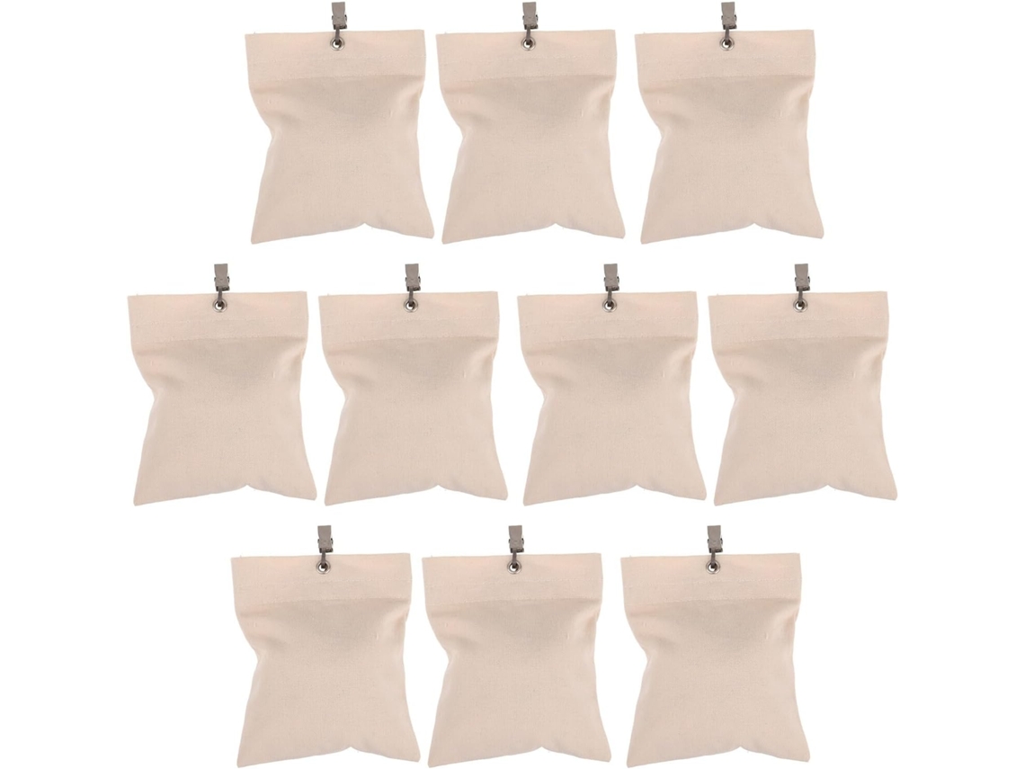 Pesos Para Cortinas Externas, 10 Peças, Bege Claro, Sacos De Areia, Clips Resistentes Para Toldos, P