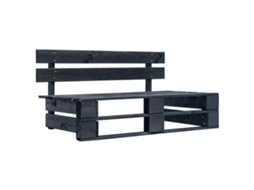 Pallet Bench, Pallet Benches Vidaxl Preto Madeira De Pinho Impregnada (n/a)