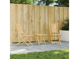 Cadeiras De Jardim Dobráveis 2 Pcs 46x66x99 Cm Bambu Dkd Home Decor