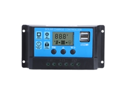 Controlador de Carga Solar 20a Pwm com 2 Usb 5v para Baterias de Chumbo ácido