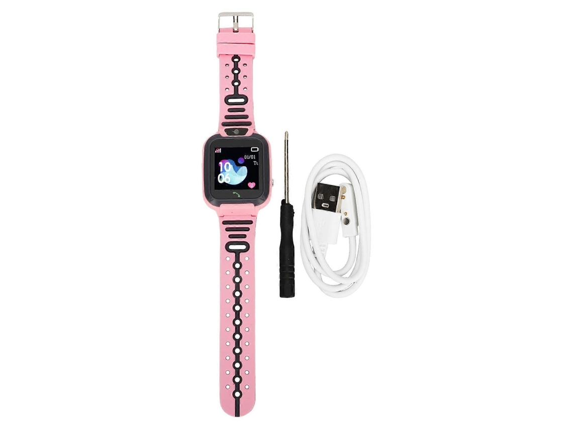 Relógio inteligente infantil com câmera, despertador, rastreador, pedômetro, videochamada, à prova d'água IP67, bicicleta elétrica rosa Ly