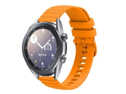 Pulseira De Silicone Sólida Com Estampa Ondulada E Pontilhada Para Samsung Galaxy Watch3 (41 Mm X 20 Mm).
