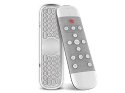 Comando De Voz Para Q40 2.4g Sem Fios Keyboard Air Mouse Ir Learning Micro-type Gyro Backlit White