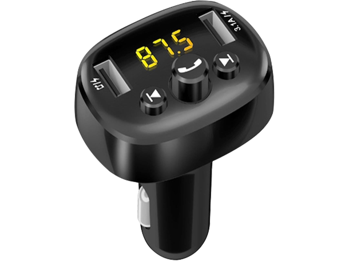 Transmissor Fm Para Carro - Reprodutor De Música E Receptor De Áudio Com Portas Usb Adaptador De Rádio Para Carro, Para