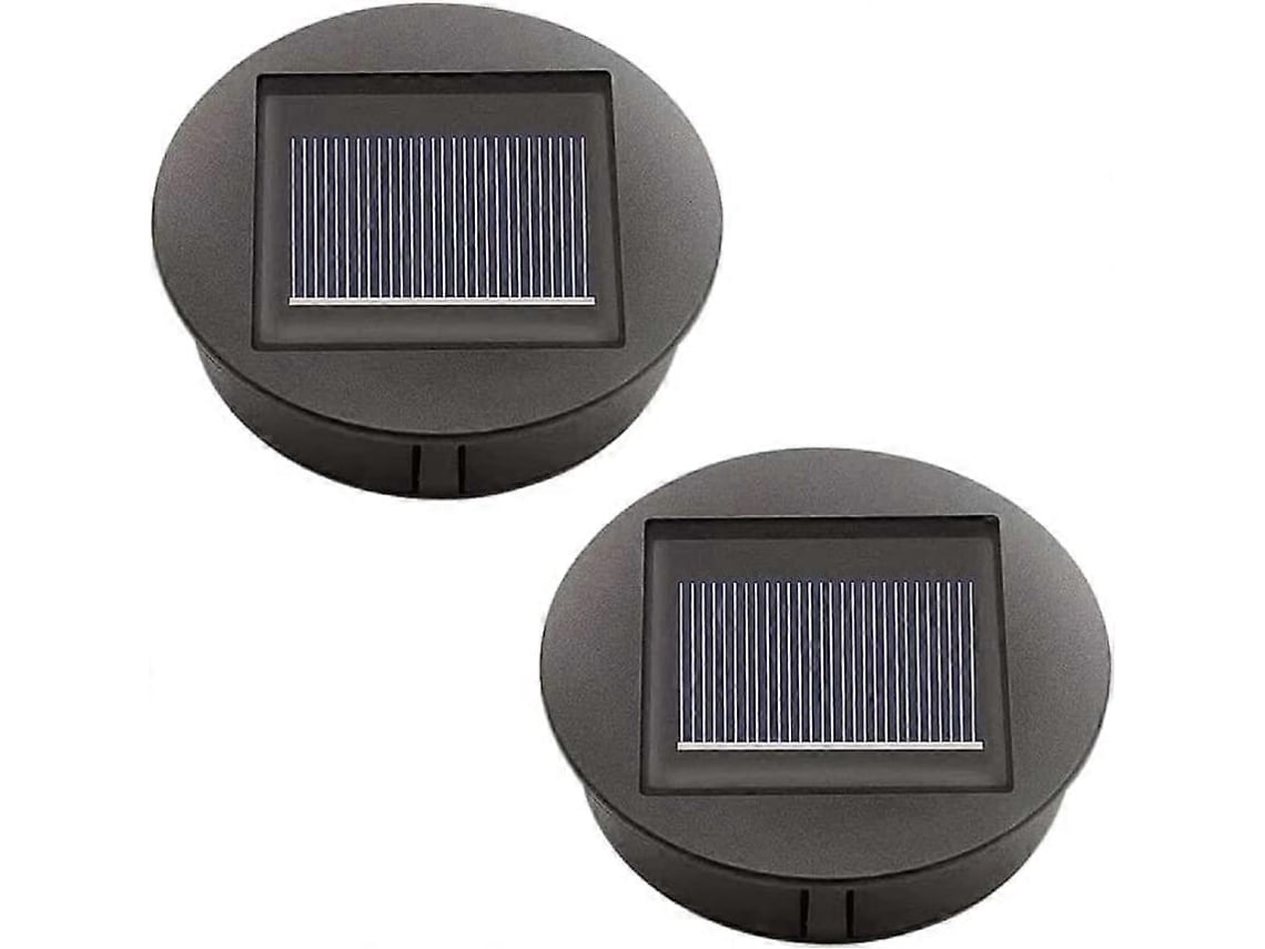 2 luzes solares de substituição com painel solar LED e bateria AA para decoração de jardim exterior S/MARCA