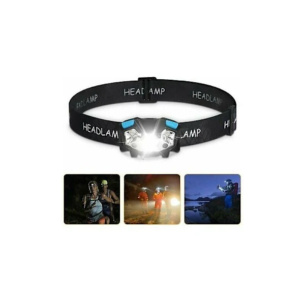 Lanterna de Cabeça BRILVIBERA, 6 modos, à prova d'água, 3 LEDs