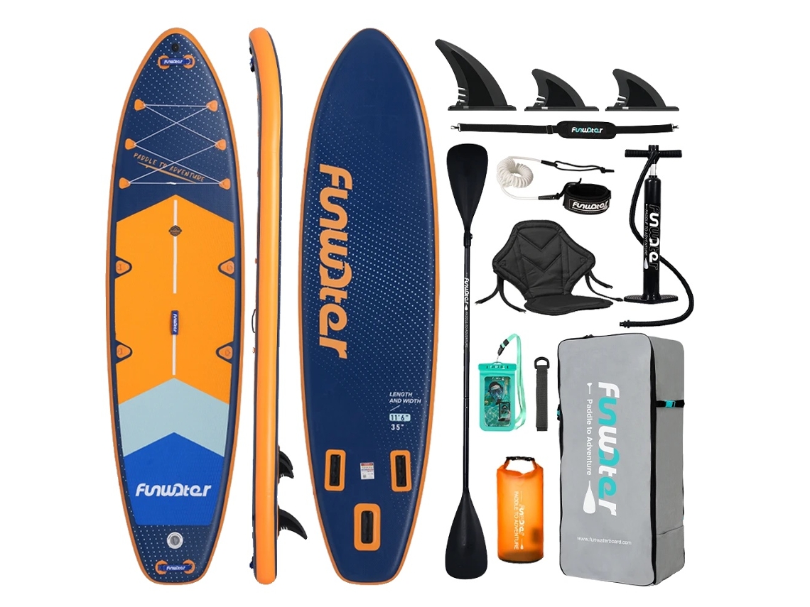 Prancha De Paddle Inflável, Estabilidade Extra-larga, Design Leve, Supfw43b