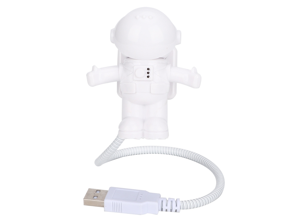 Luz Noturna Led Usb Mini Em Forma De Astronauta Para Computador Portátil