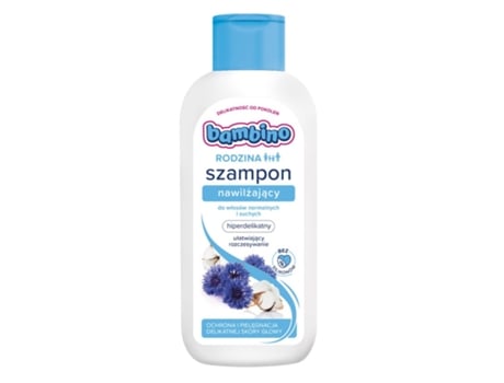 Shampoo hidratante rico em nutrientes para cabelos normais e secos, 400ml Bambino