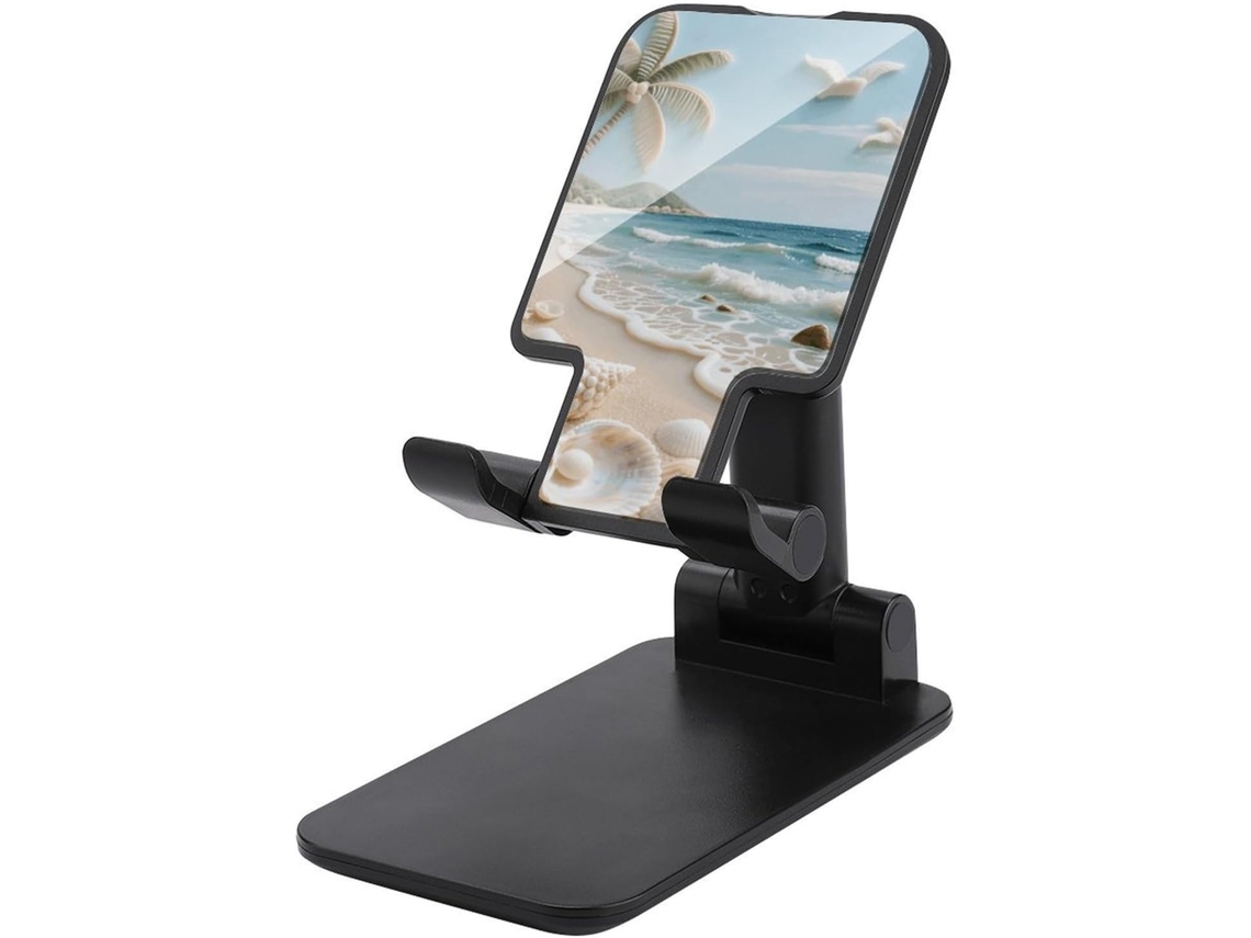 Shell – Suporte De Mesa Dobrável E Ajustável Para Celular Com Base Antiderrapante, Compatível Com Todos Os Smartphones