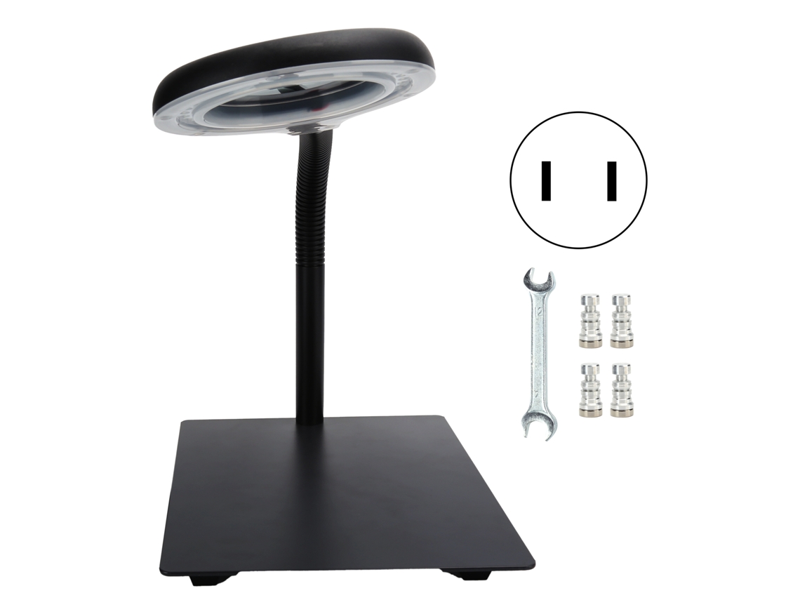 2026 luz Lupa de Escritório 40led Base Metal 15x Flexível para Gravura Leitura 110 220v Plug Us
