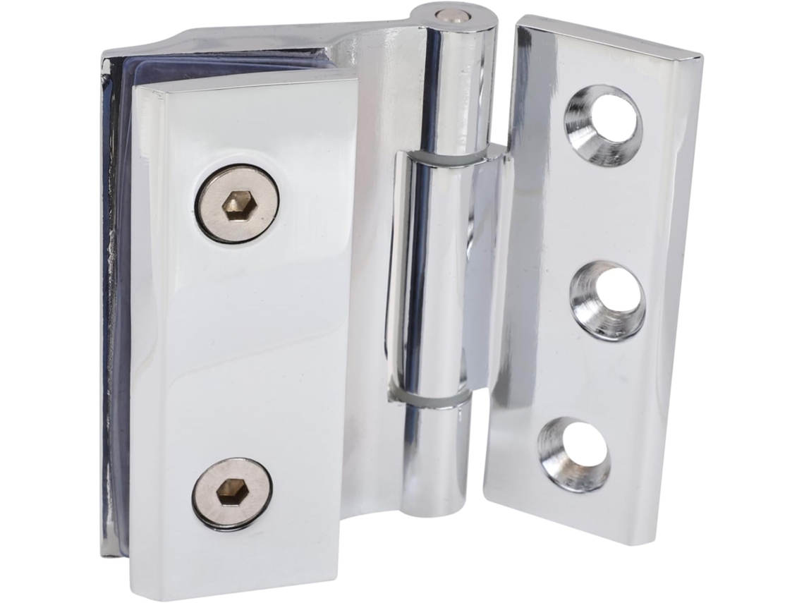 Dobradiça Para Porta De Vidro Reforçada, Sem Moldura, Portas Banheiro