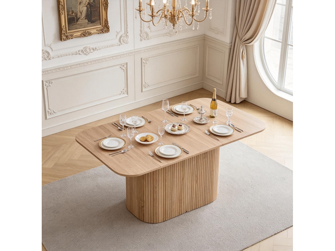 Mesa Funcional Moderna Retangular Para Conferências, Sala De Estar, Jantar Ou Escritório, Design Versátil