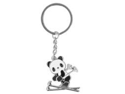 Ats porta chaves de Metal Estilo de Esqui Forma Fofa de Panda Esqui Prata Presentes Lembranças Competição X‑1280
