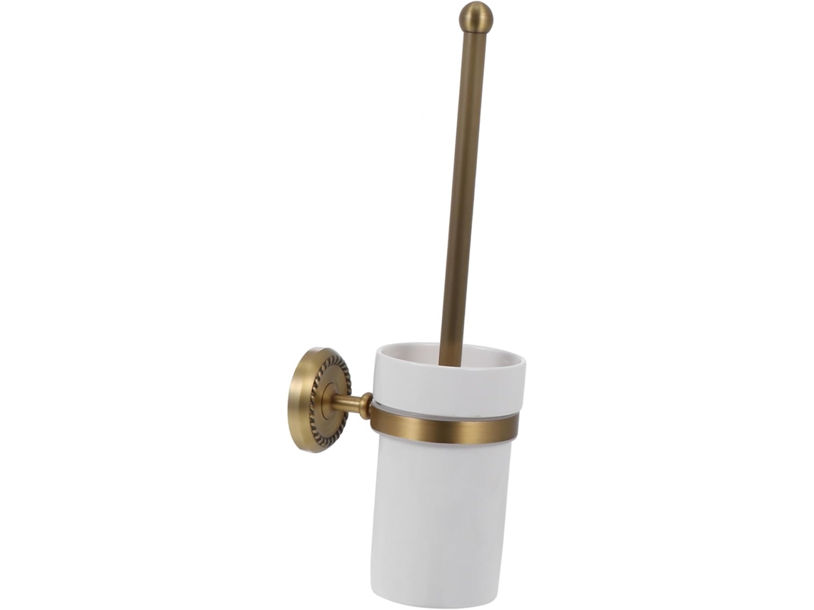 Para Escova De Vaso Sanitário Em Latão Antigo, Com Suporte Interno, Ideal Para Cozinha, Banheiro E Sala De Estar, Gokoco