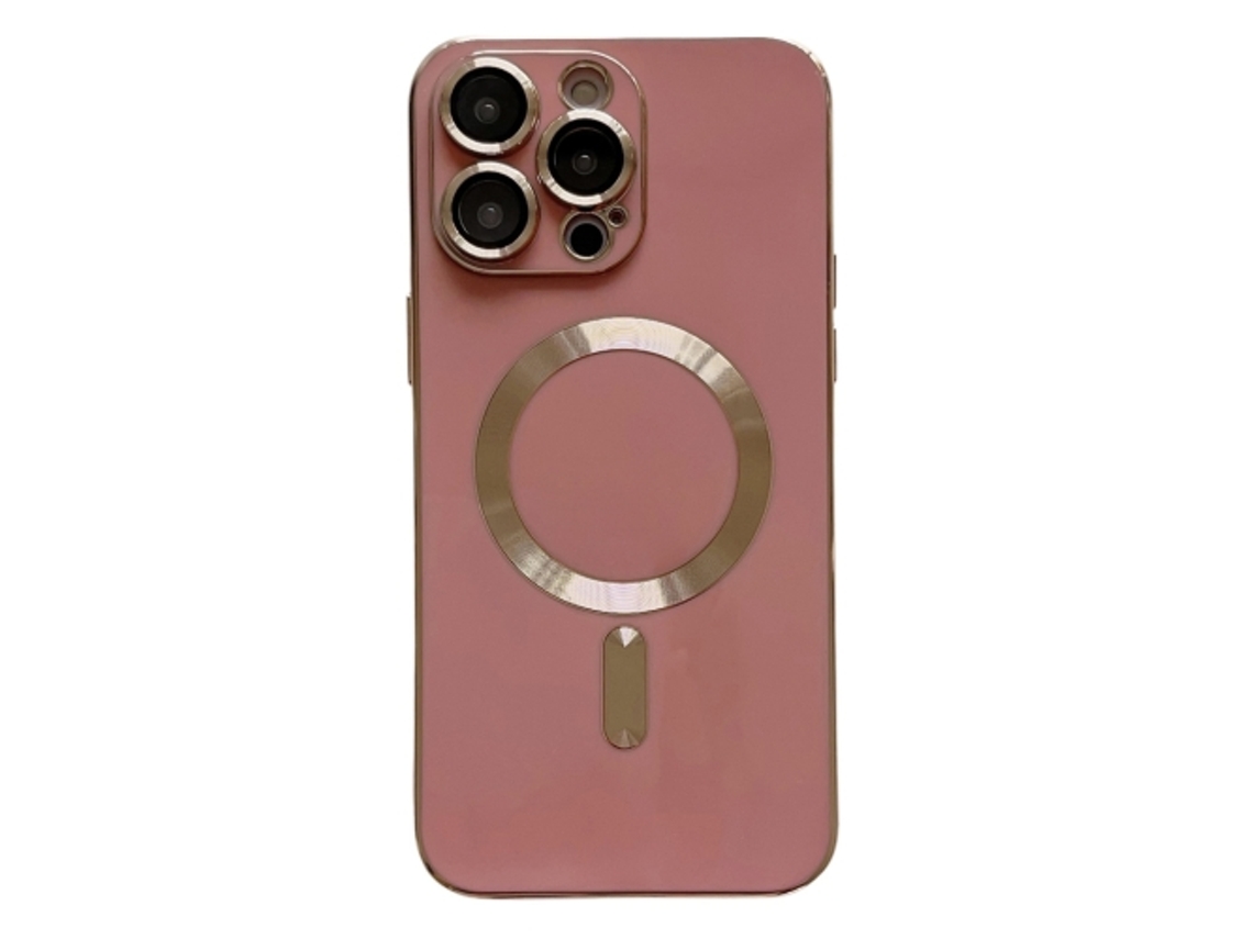 Lente para Telefone Mobile Phone Cases Magsafe Plating With para iPhone 13 Pro Vermelho