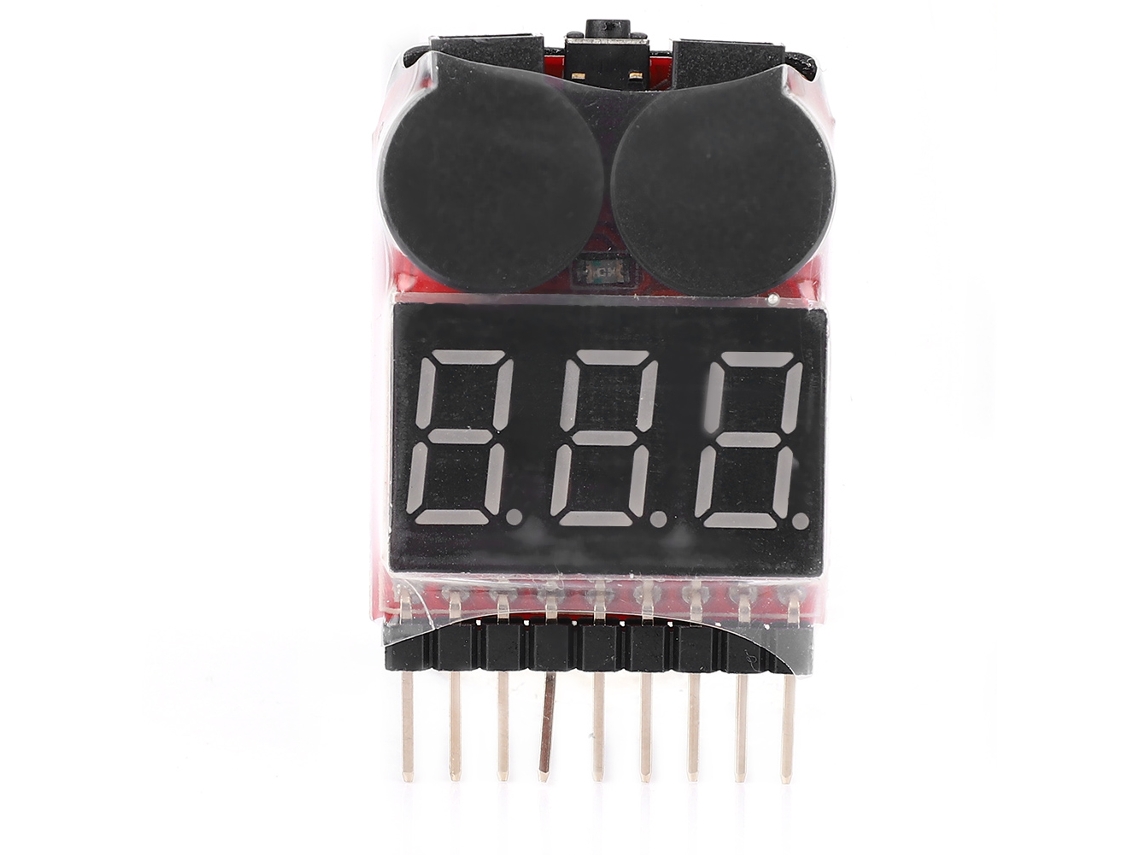Detector de Baixo Voltagem HKJ para Baterias Lipo com Alarme e Tela Digital