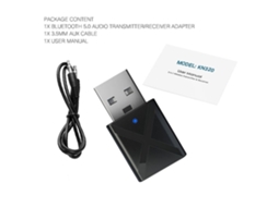 Receptor de áudio Bluetooth 5.0 com conector de 3,5 mm STELASPLEN