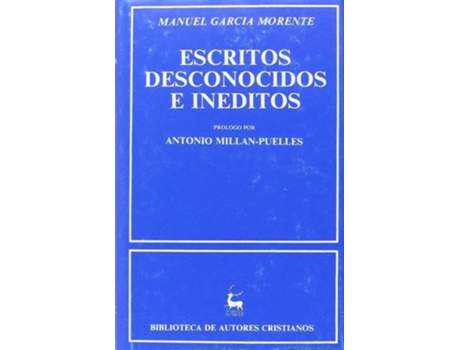 Livro Escritos desconocidos e inÉditos de Manuel García Morente