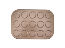 Forma de Bolo Macaron LAXISCREED Aço Carbono Ouro 15 Buracos