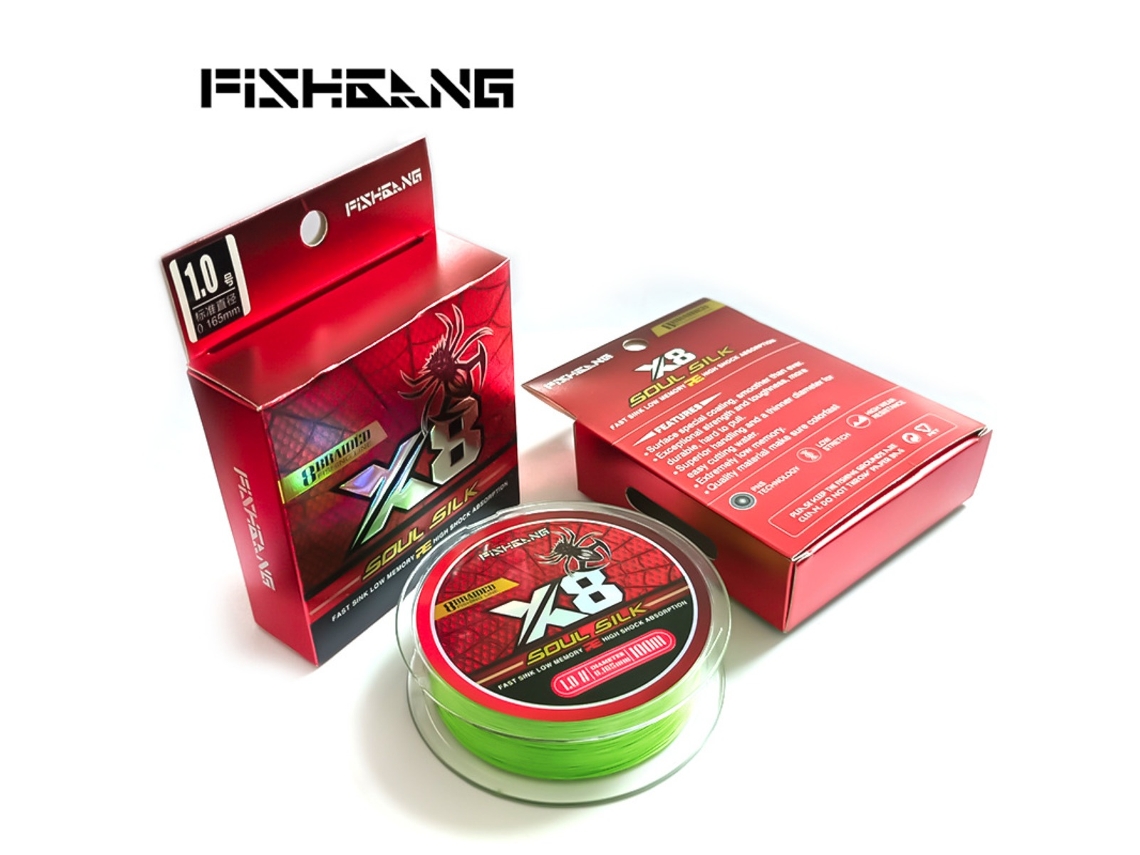 Linha Trançada 8 Fios 100m AQUAFORGE (Verde)