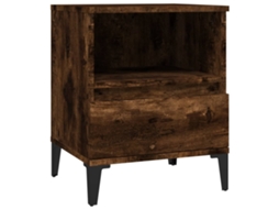 Mesa de Cabeceira 40x35x50 Cm Cor Carvalho Fumado MAISON EXCLUSIVE
