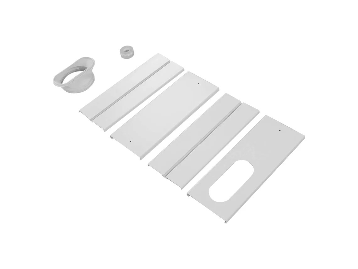 Portable Window Air Conditioner Kit With Adjustable Sliding Connection.